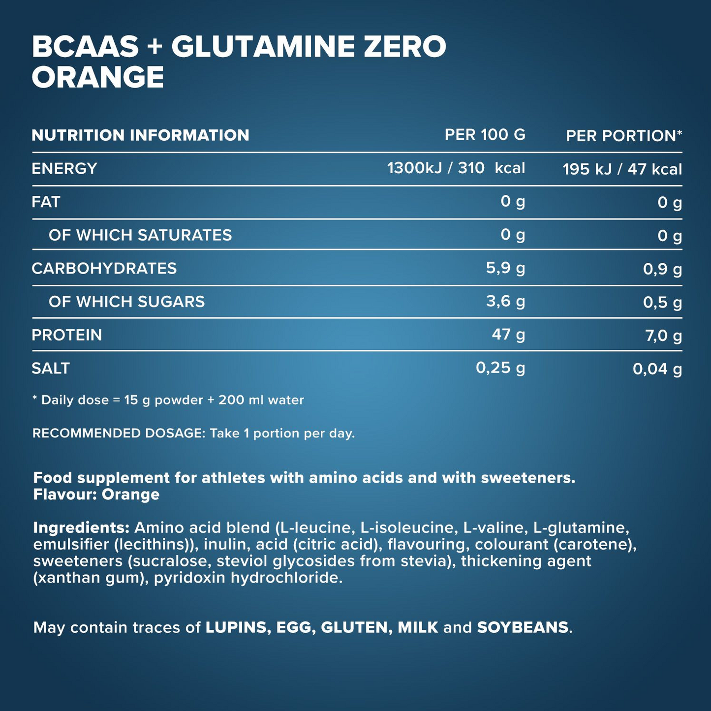 IRONMAXX 100% BCAAs + Glutamine Zero | 500g by IRONMAXX - Premium AMINO ACIDS available at Qimia Nutrition UAE