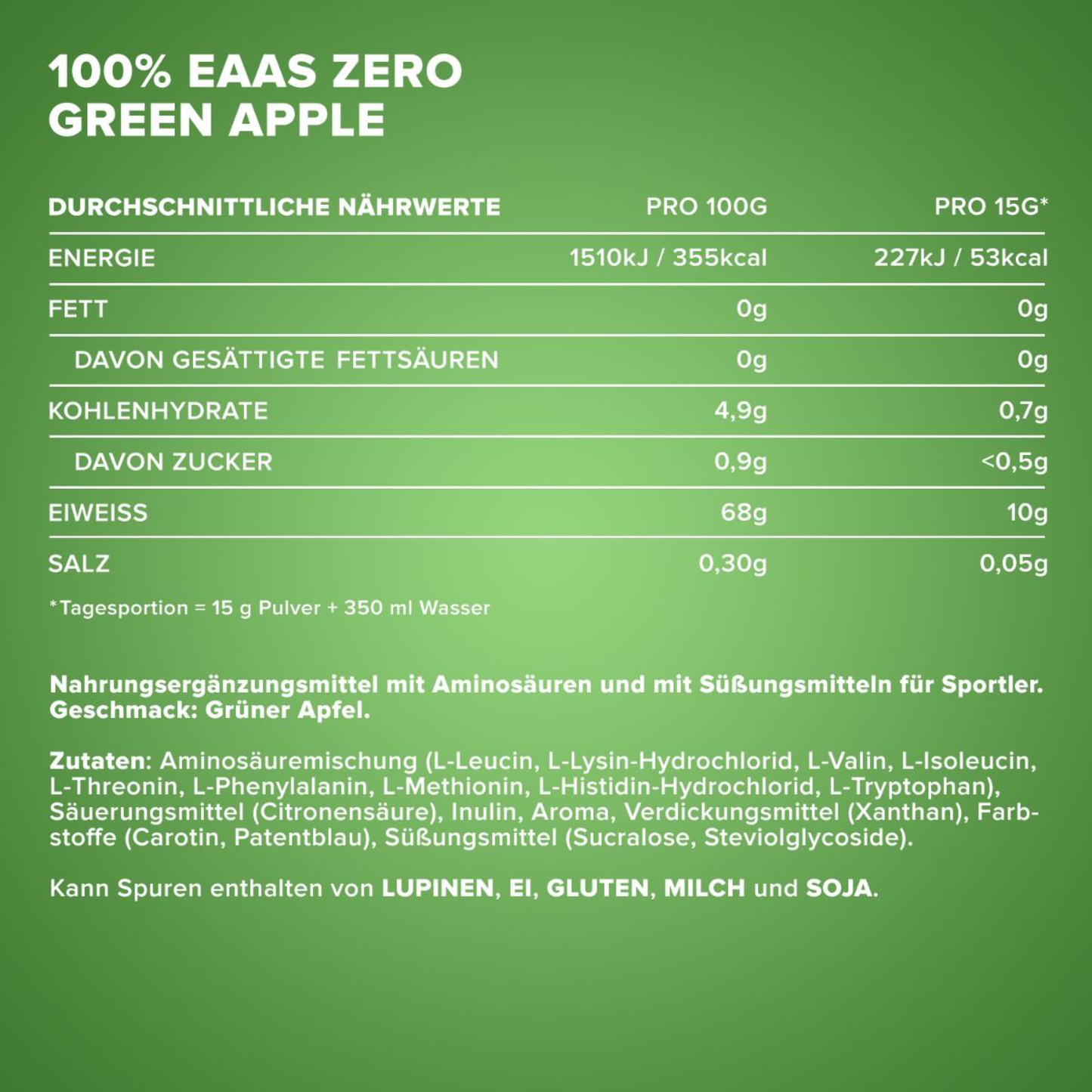 IRONMAXX 100% EAAS ZERO | 500g by IRONMAXX - Premium AMINO ACIDS available at Qimia Nutrition UAE