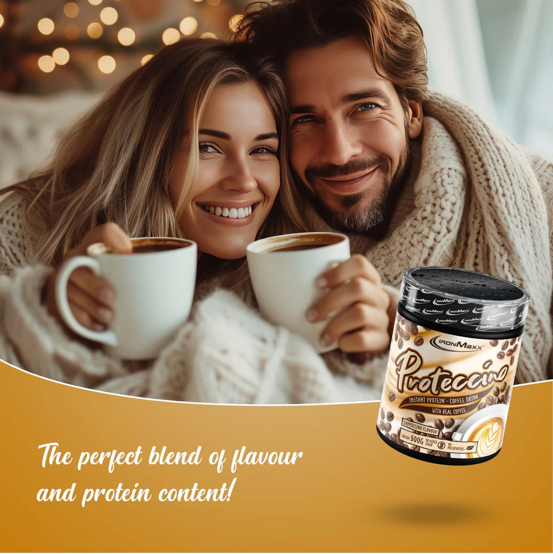 IRONMAXX Proteccino | Protein Coffee with Whey Protein & Real Coffee Extract | 500g | Multiple Flavors Available