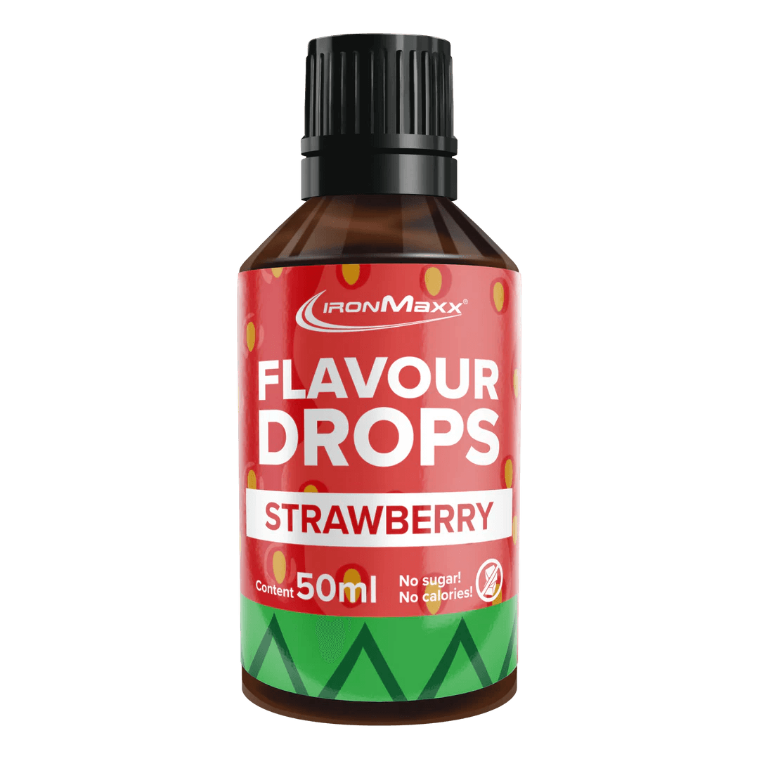 IRONMAXX Flavor Drops | 50ml Bottle | Multiple Flavors, Zero Calorie, Sugar-Free Enhancer - QIMIA NUTRITION
