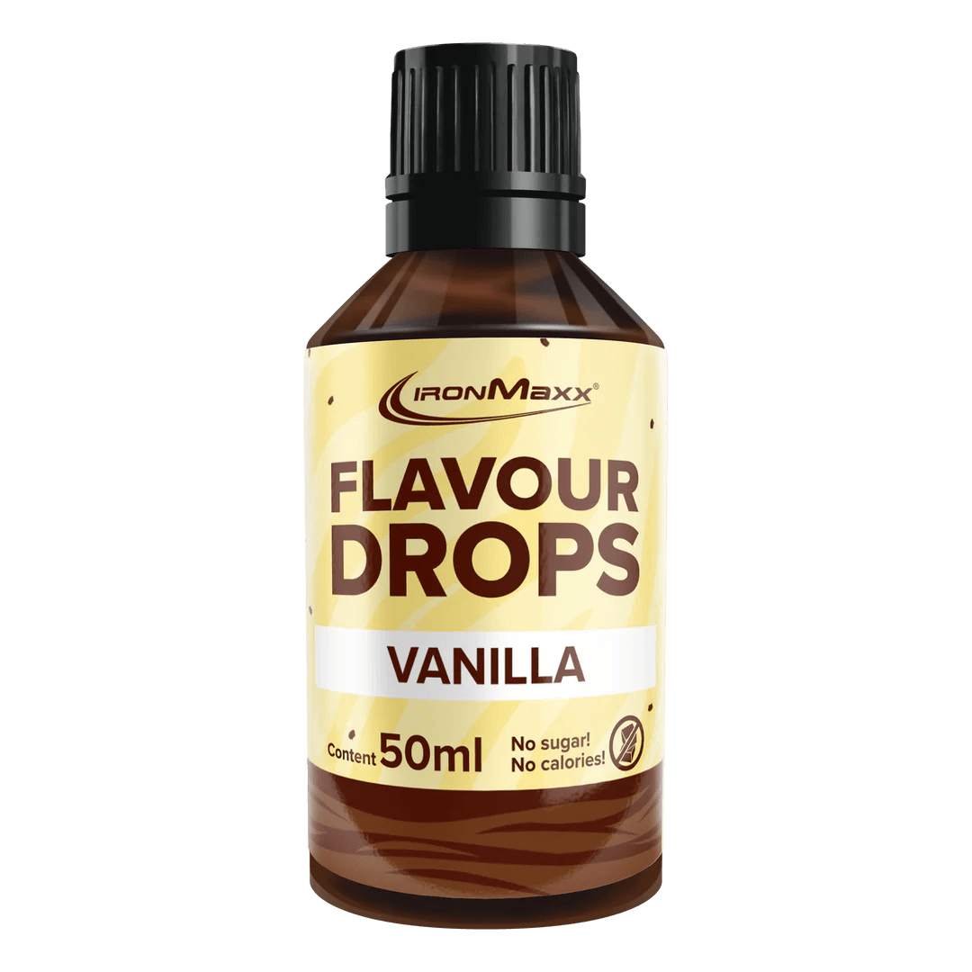IRONMAXX Flavor Drops | 50ml Bottle | Multiple Flavors, Zero Calorie, Sugar-Free Enhancer - QIMIA NUTRITION