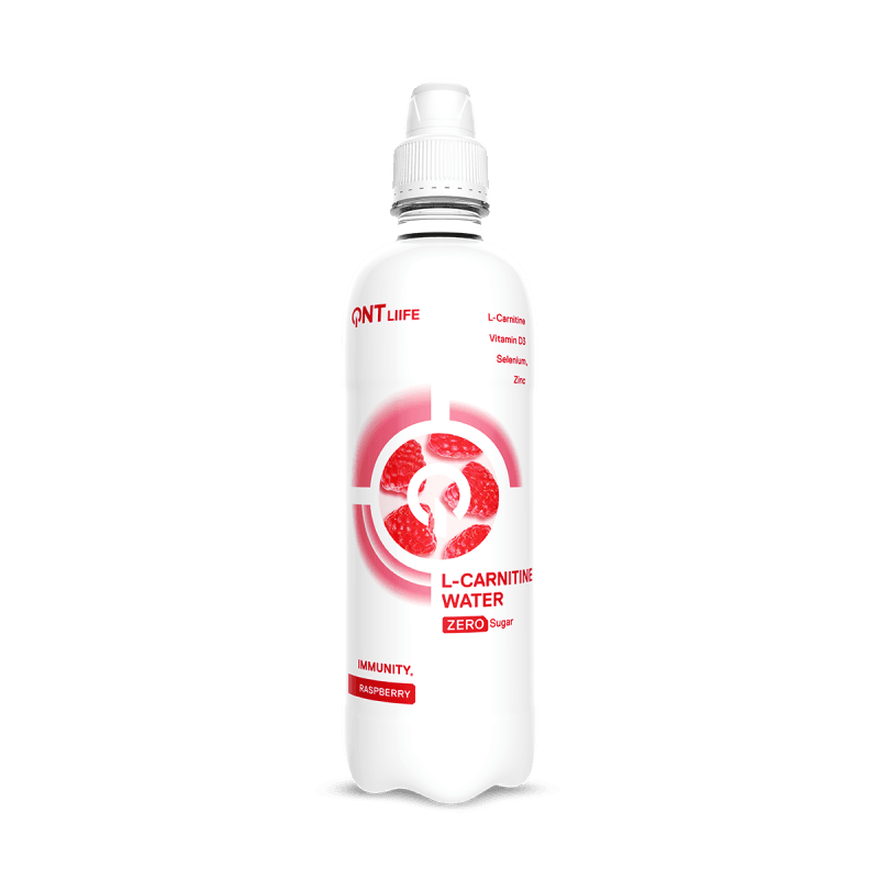 QNT L-Carnitine Water | 12 x 500ml | Zero Sugar Hydration with D3, Zinc & Selenium - QIMIA NUTRITION