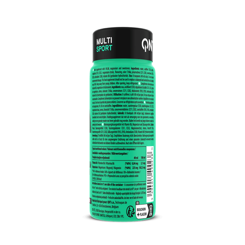 QNT MAGNESIUM SPORT | 12 x 80ml Shots | Muscle, Energy & Fatigue Reduction - QIMIA NUTRITION