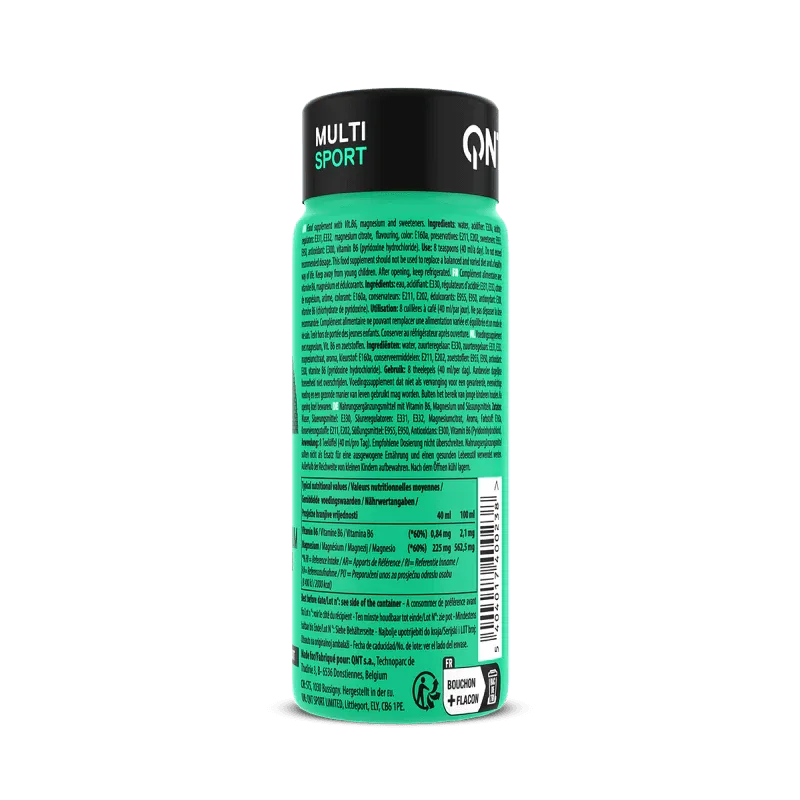 MAGNESIUM SPORT | 12x80ml Shots, Muscle, Energy & Fatigue Reduction - Qimia Nutrition