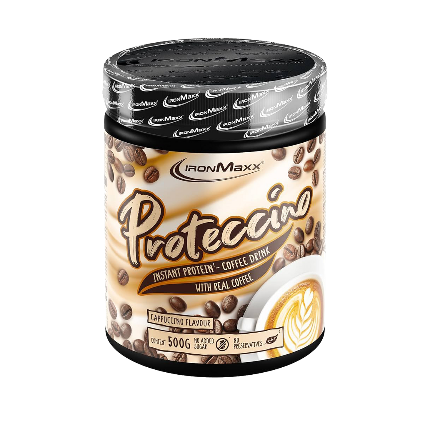 IRONMAXX Proteccino | Protein Coffee with Whey Protein & Real Coffee Extract | 500g | Multiple Flavors Available