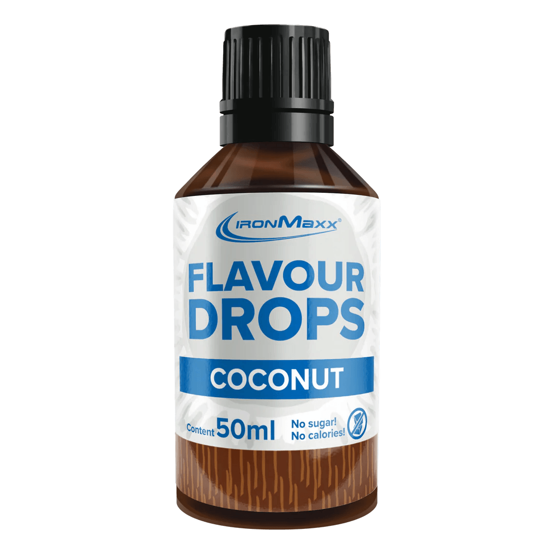 IRONMAXX Flavor Drops | 50ml Bottle | Multiple Flavors, Zero Calorie, Sugar-Free Enhancer - QIMIA NUTRITION