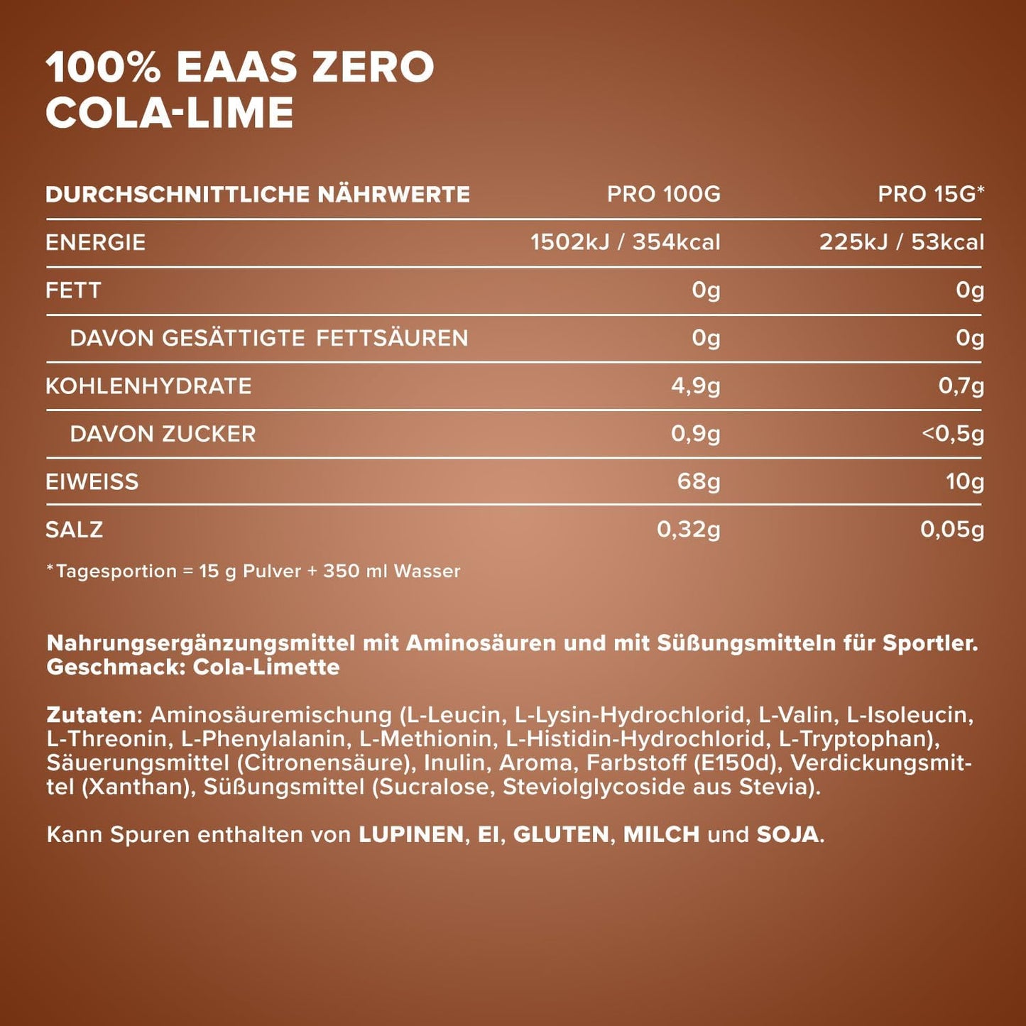 IRONMAXX 100% EAAS ZERO | 500g by IRONMAXX - Premium AMINO ACIDS available at Qimia Nutrition UAE