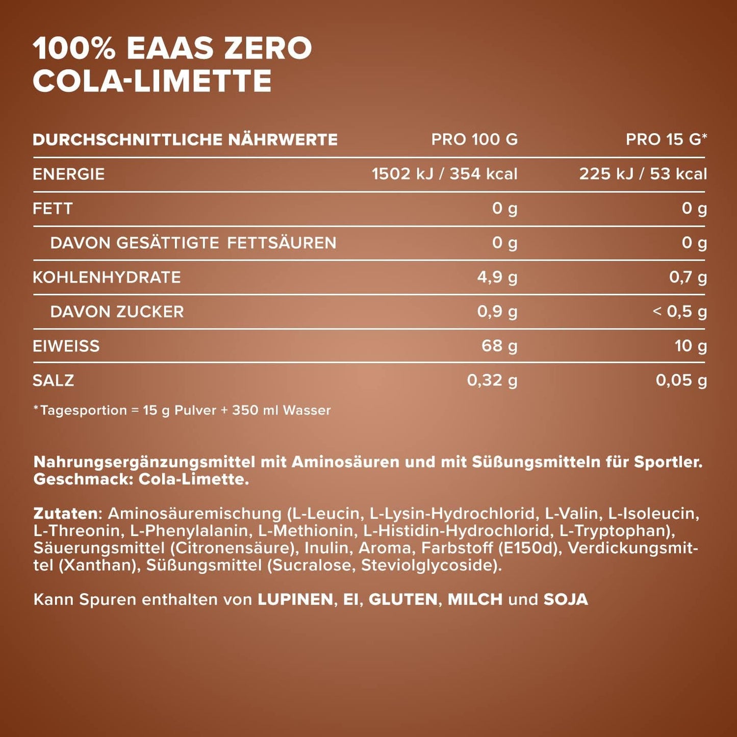 IRONMAXX 100% EAAs Zero | 300g by IRONMAXX - Premium AMINO ACIDS available at Qimia Nutrition UAE