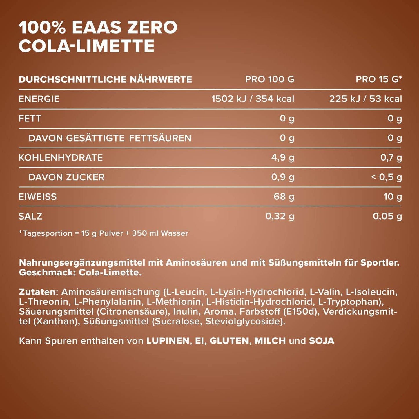 IRONMAXX 100% EAAs Zero | 300g - QIMIA NUTRITION