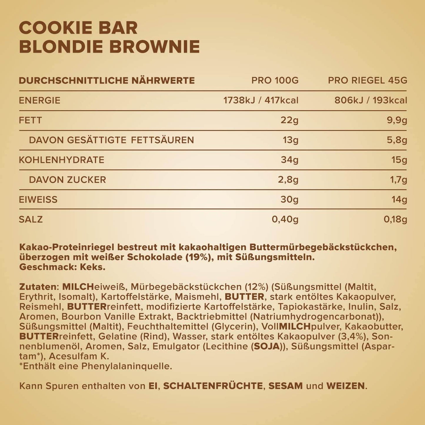 IRONMAXX Cookie Bar | 12X45g - QIMIA NUTRITION
