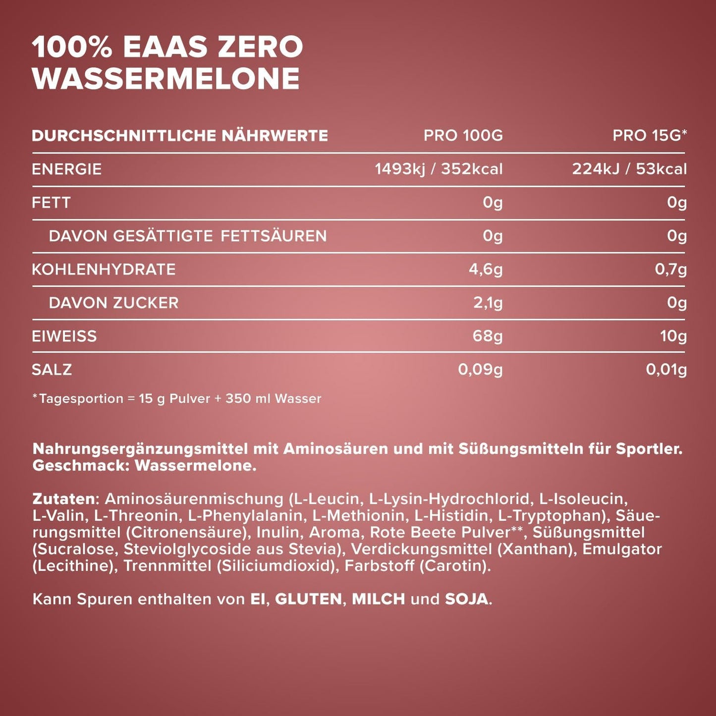 IRONMAXX 100% EAAS ZERO | 500g by IRONMAXX - Premium AMINO ACIDS available at Qimia Nutrition UAE