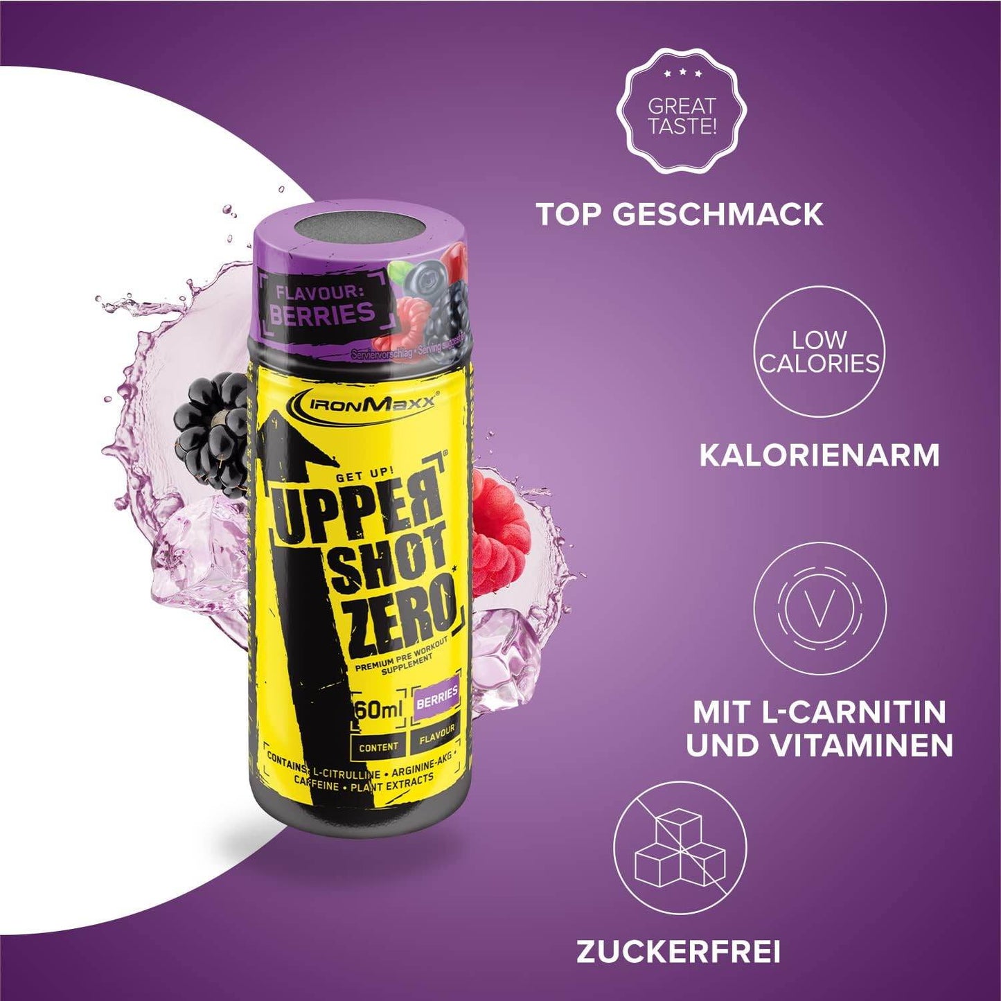 IRONMAXX Upper®Shot Zero | 60 ml - QIMIA NUTRITION