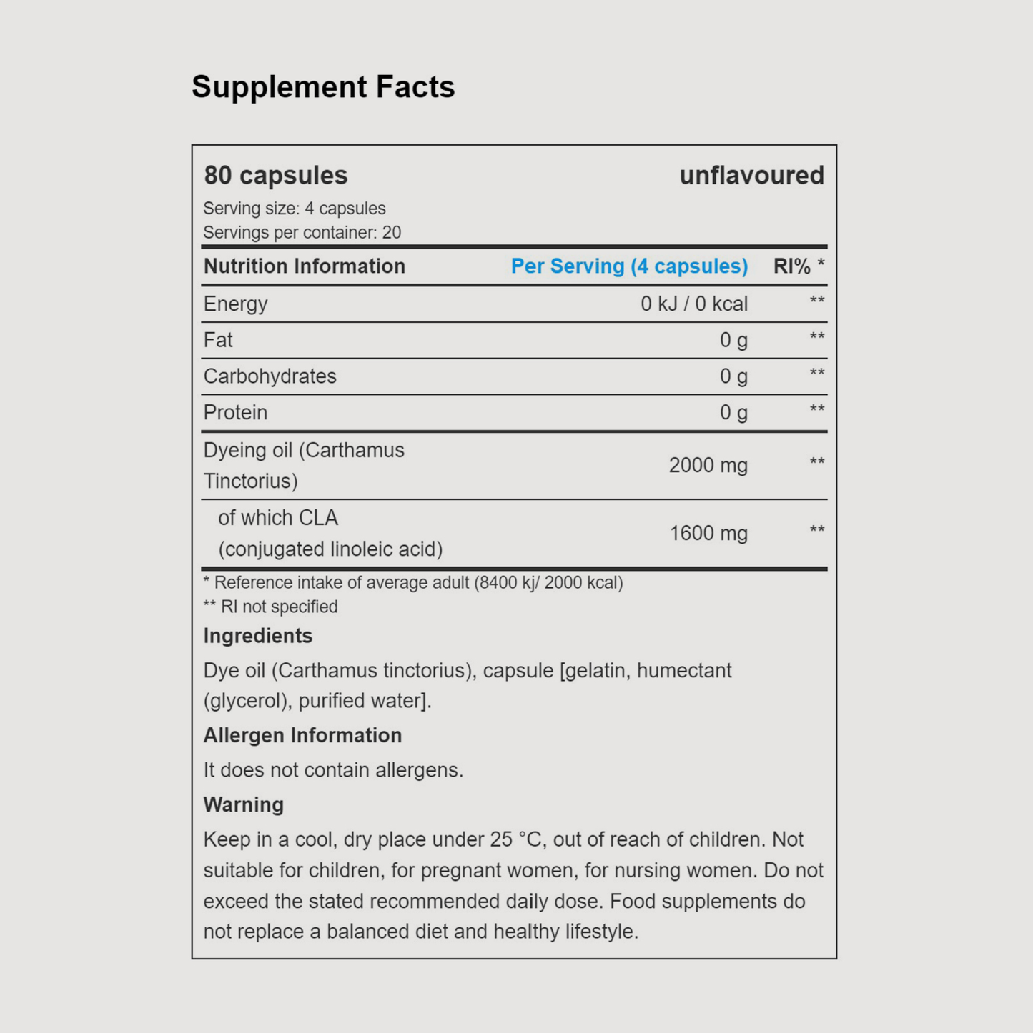 CLA 400 | softgel capsules