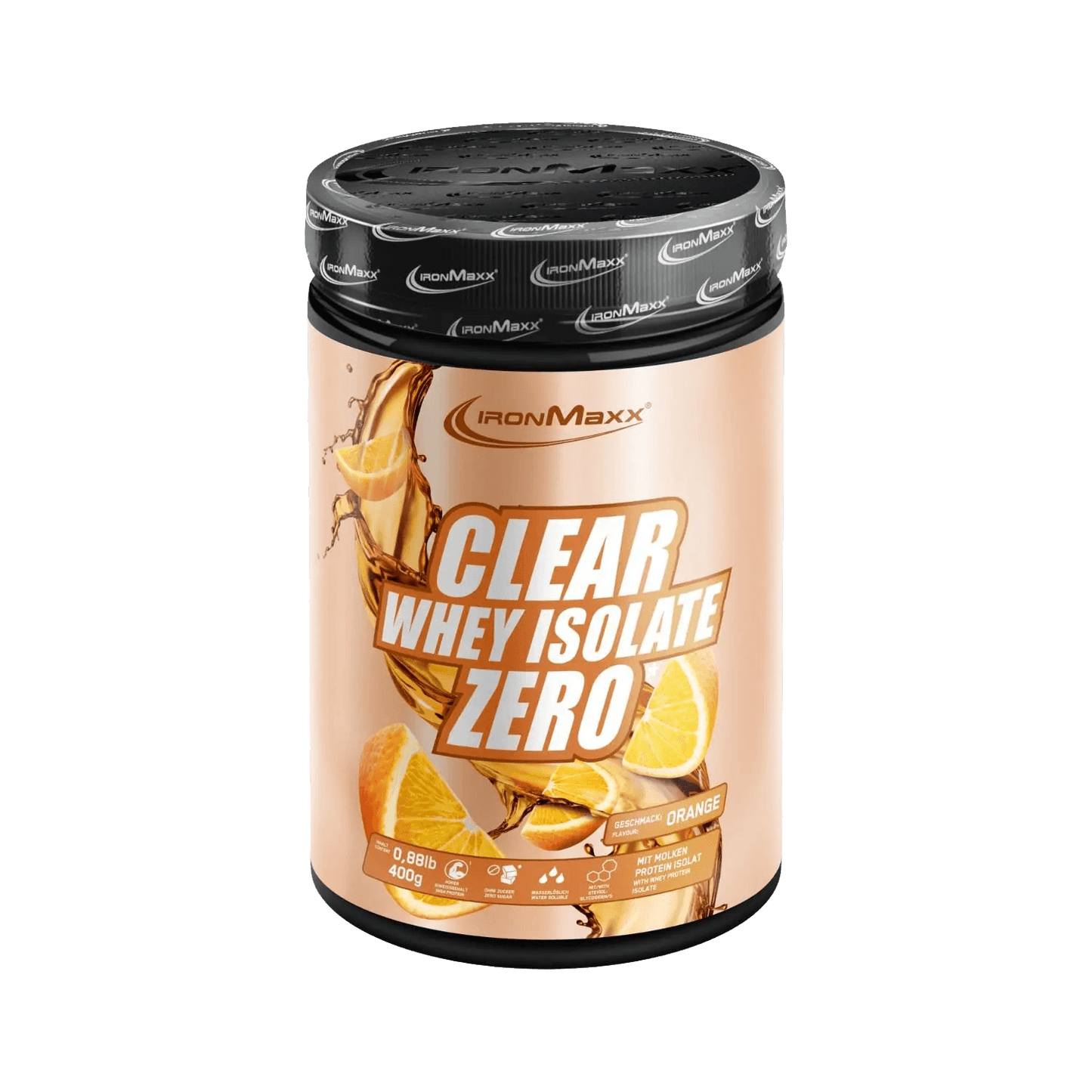 IRONMAXX CLEAR 100% WHEY ISOLATE ZERO | 400g | Multiple Flavors, Refreshing & Sugar-Free Protein - QIMIA NUTRITION