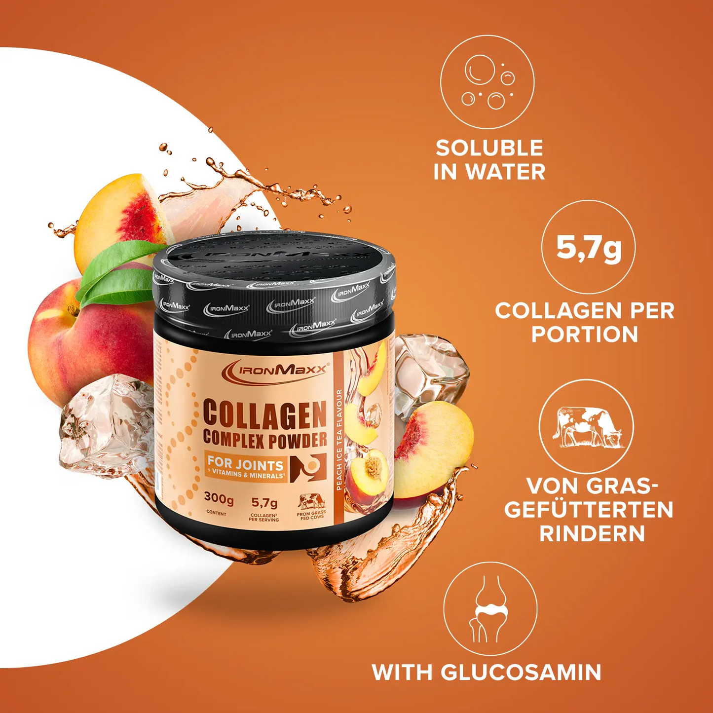 IRONMAXX COLLAGEN COMPLEX POWDER | 300g BOX by IRONMAXX - Premium HEALTH & CARE available at Qimia Nutrition UAE