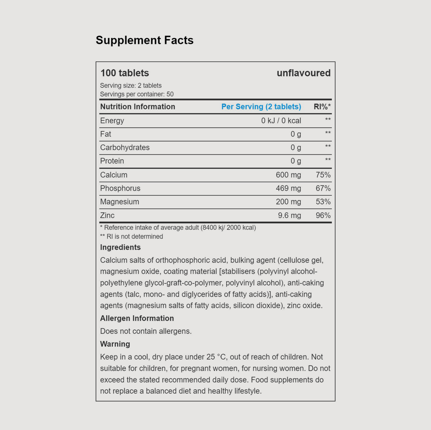 CA-ZN-MG | tablets
