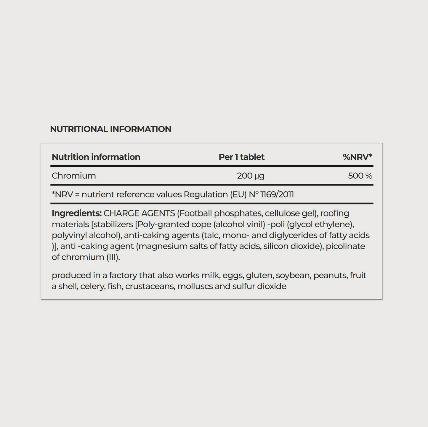 Chromium Picolinate | tablets