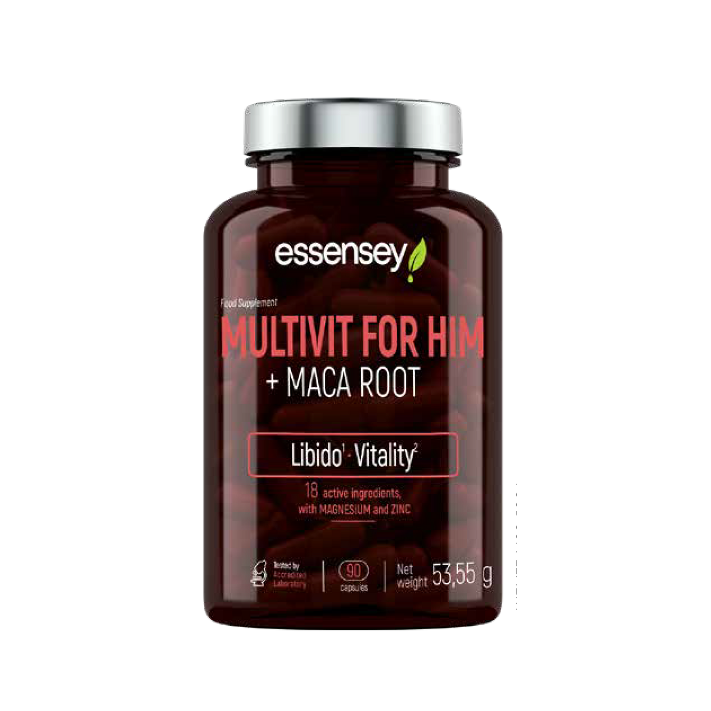 ESSENSEY MULTIVIT FOR HIM + MACA ROOT | 90cap by TREC - Premium VITAMINS available at Qimia Nutrition UAE