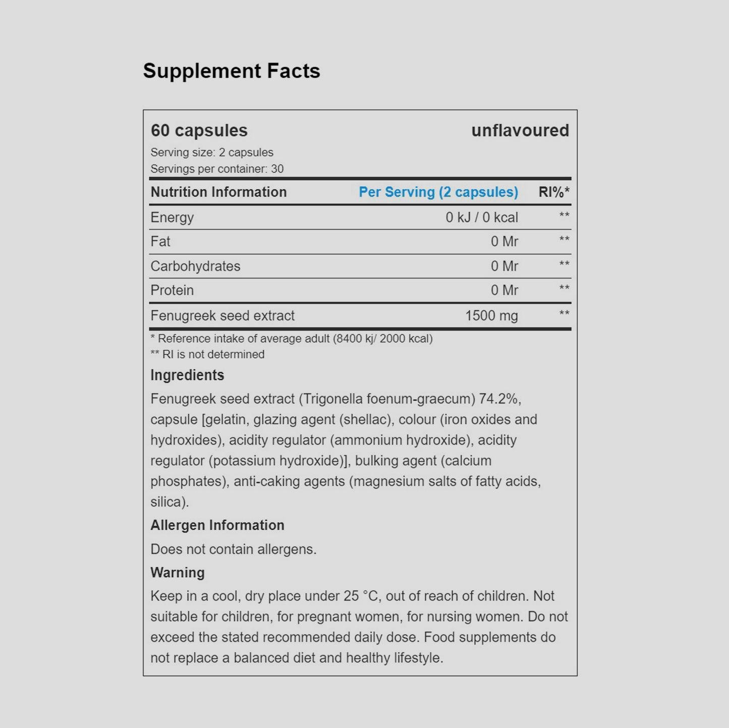 Fenugreek | mega capsules