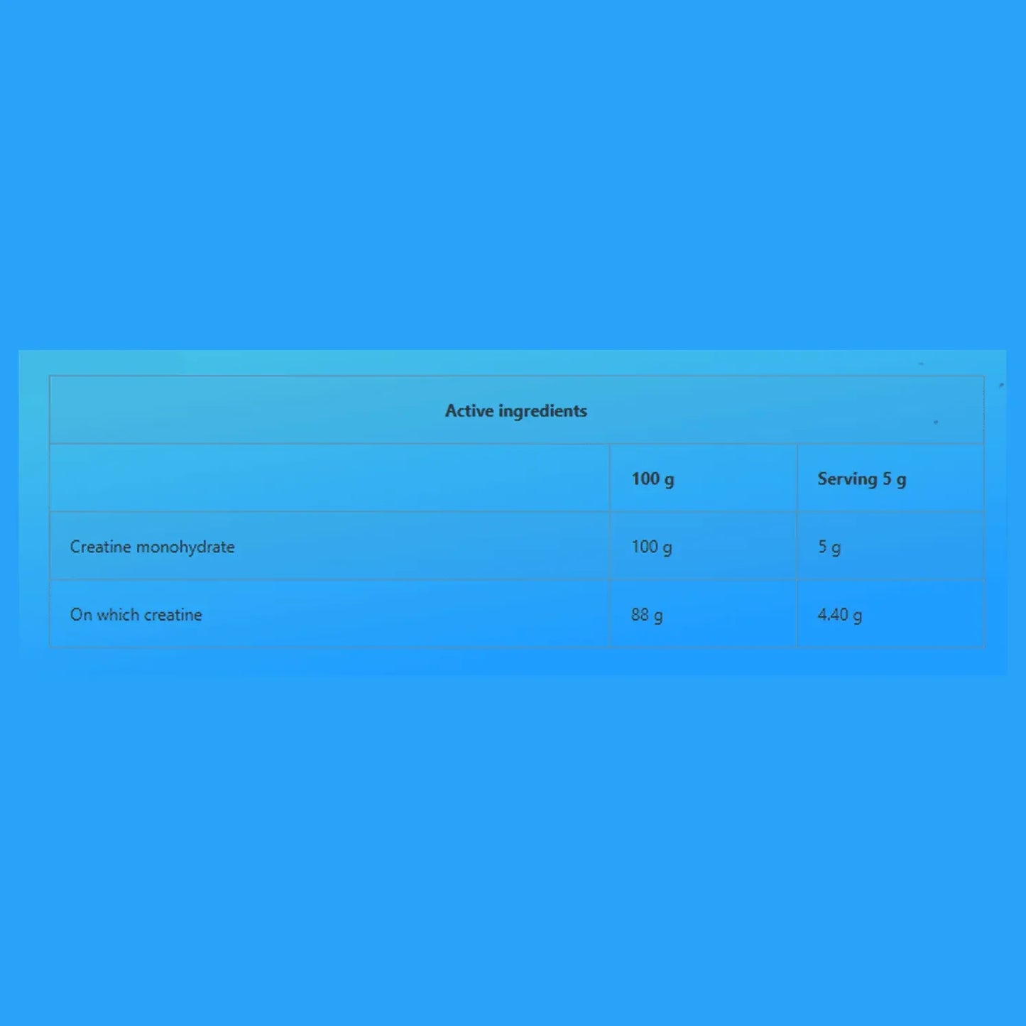 CREATINE Monohydrate Powder | 300g | 5g Pure Creatine Per Serving - Qimia Nutrition