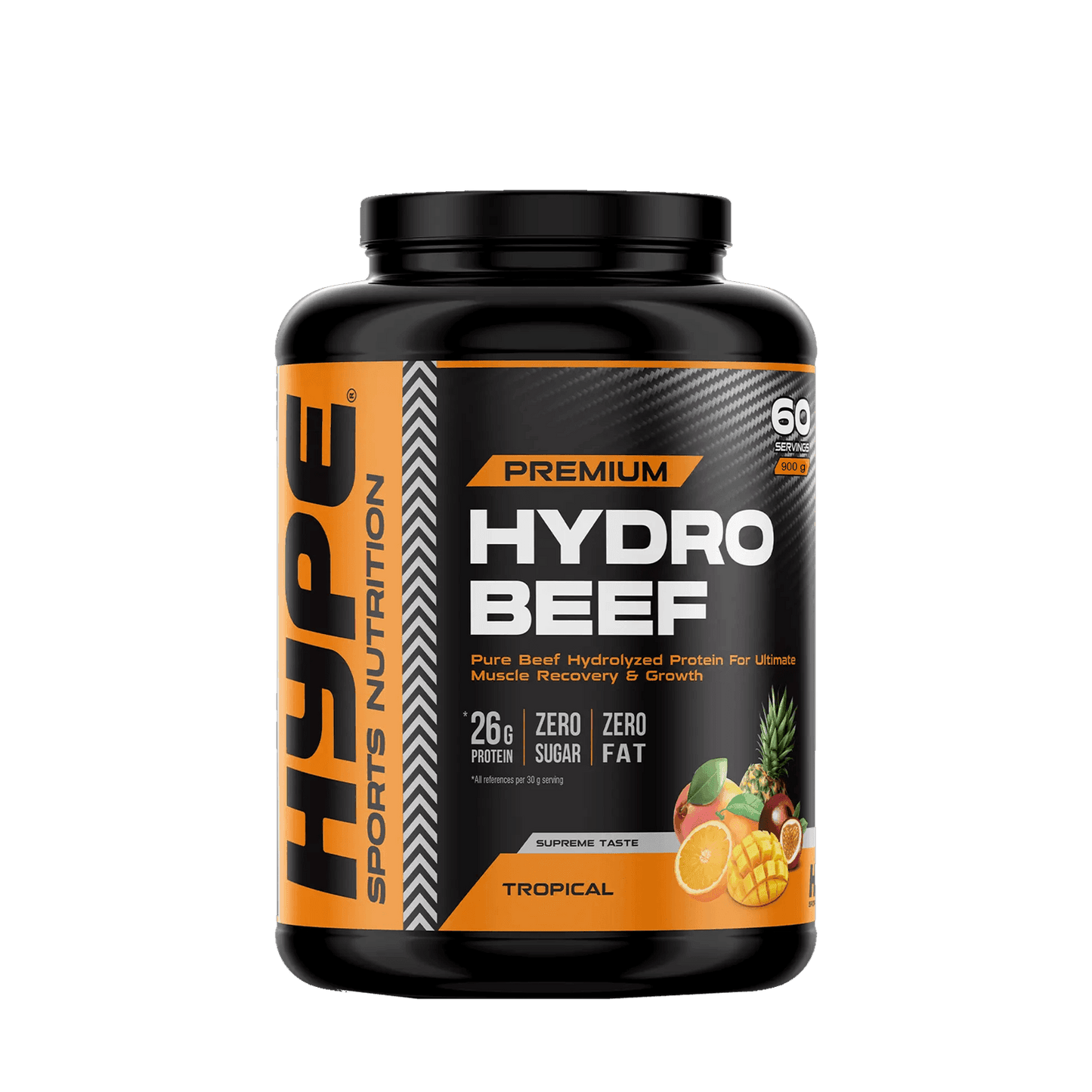 HYPE HYDRO BEEF Protein Powder | 1800 grams | Pure Hydrolyzed Beef Protein for Muscle & Joint Support - QIMIA NUTRITION