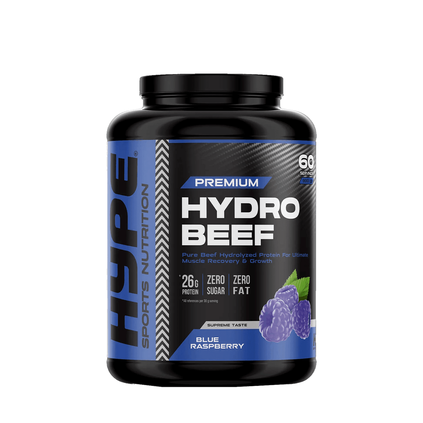 HYPE HYDRO BEEF Protein Powder | 1800 grams | Pure Hydrolyzed Beef Protein for Muscle & Joint Support - QIMIA NUTRITION