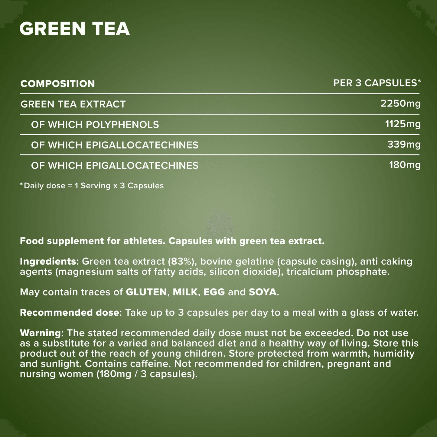IRONMAXX Green Tea | 300 Capsules - QIMIA NUTRITION