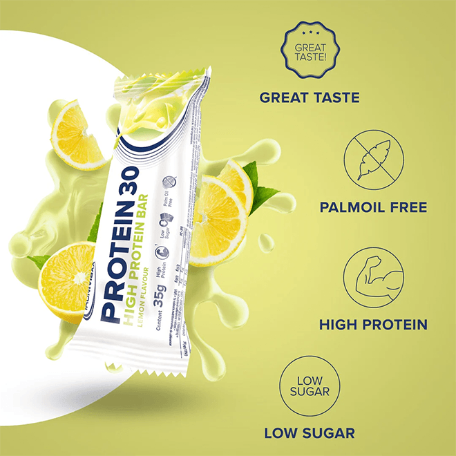 IRONMAXX PROTEIN 30 Bar | 24 x 35g | 30% Protein, Multiple Flavours, Low Sugar, Vitamin-Enriched - QIMIA NUTRITION