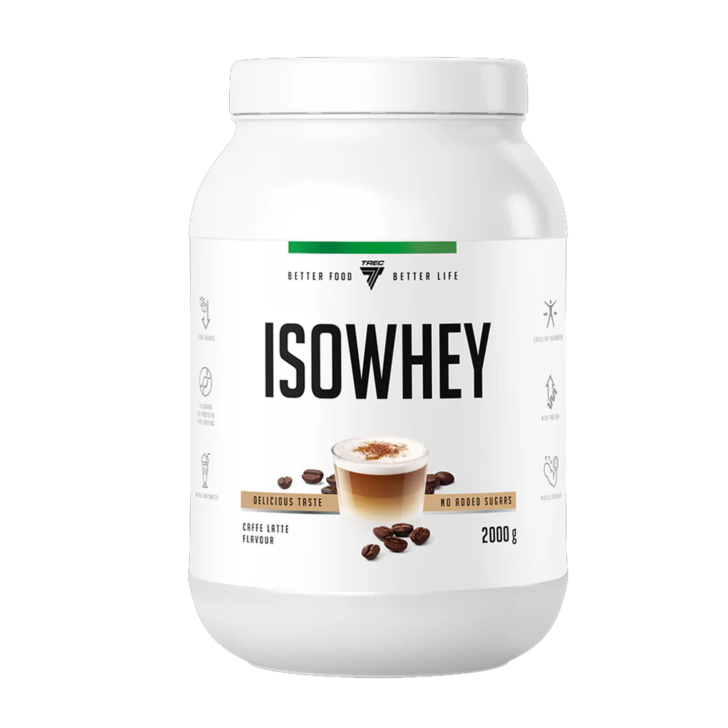 TREC NUTRITION ISOWHEY | 2000g by TREC - Premium PROTEINS available at Qimia Nutrition UAE