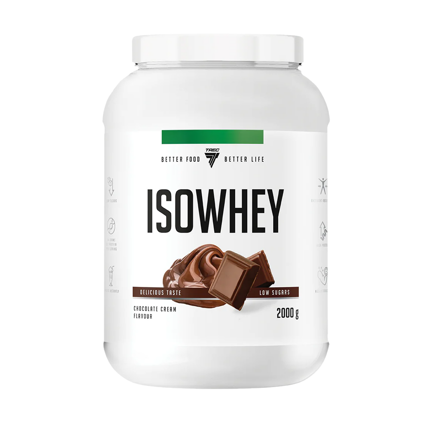 TREC NUTRITION ISOWHEY | 2000g by TREC - Premium PROTEINS available at Qimia Nutrition UAE