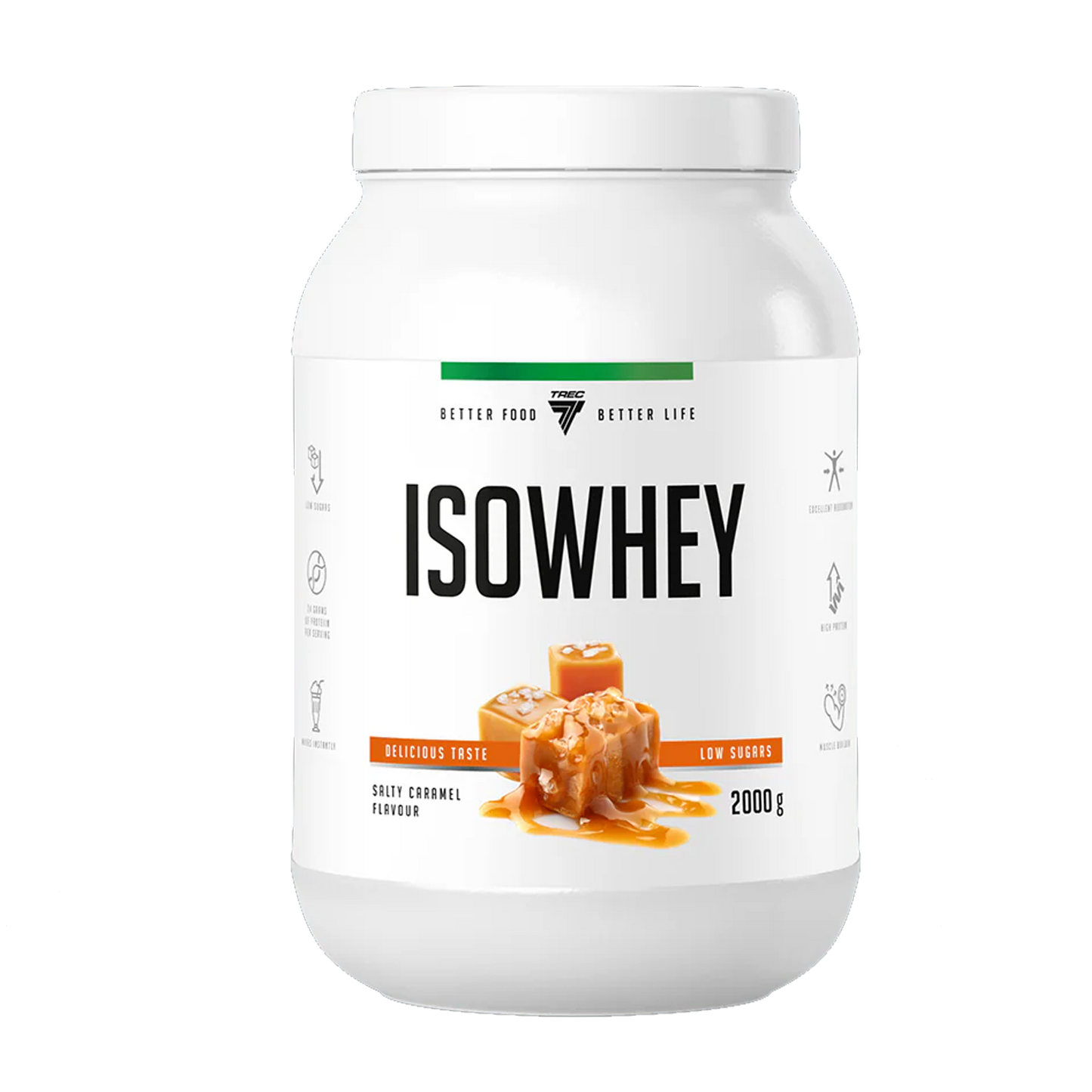 TREC NUTRITION ISOWHEY | 2000g by TREC - Premium PROTEINS available at Qimia Nutrition UAE