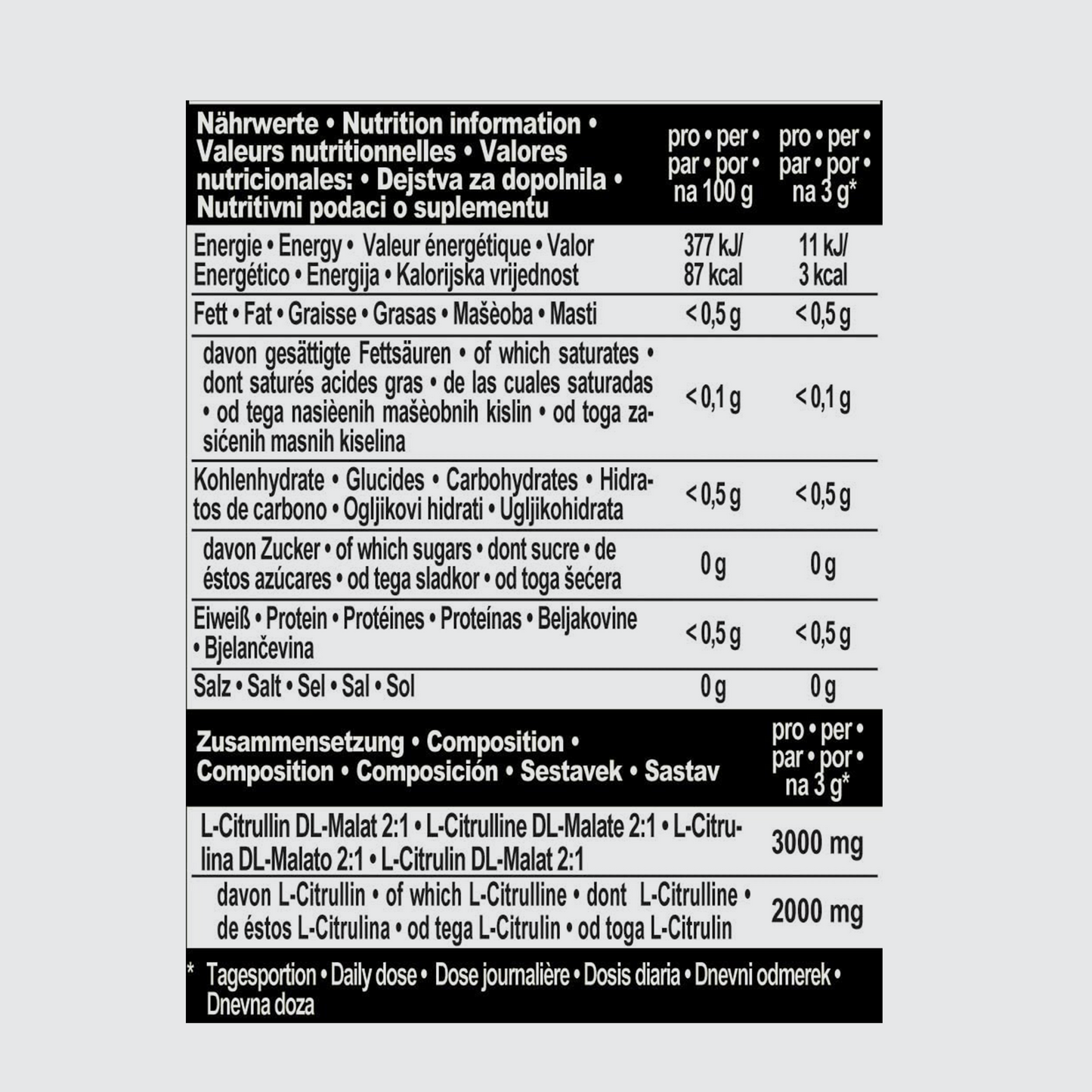 IRONMAXX Citrullin-Malat 2:1 Powder | 300 g by IRONMAXX - Premium ENERGY BOOSTERS available at Qimia Nutrition UAE