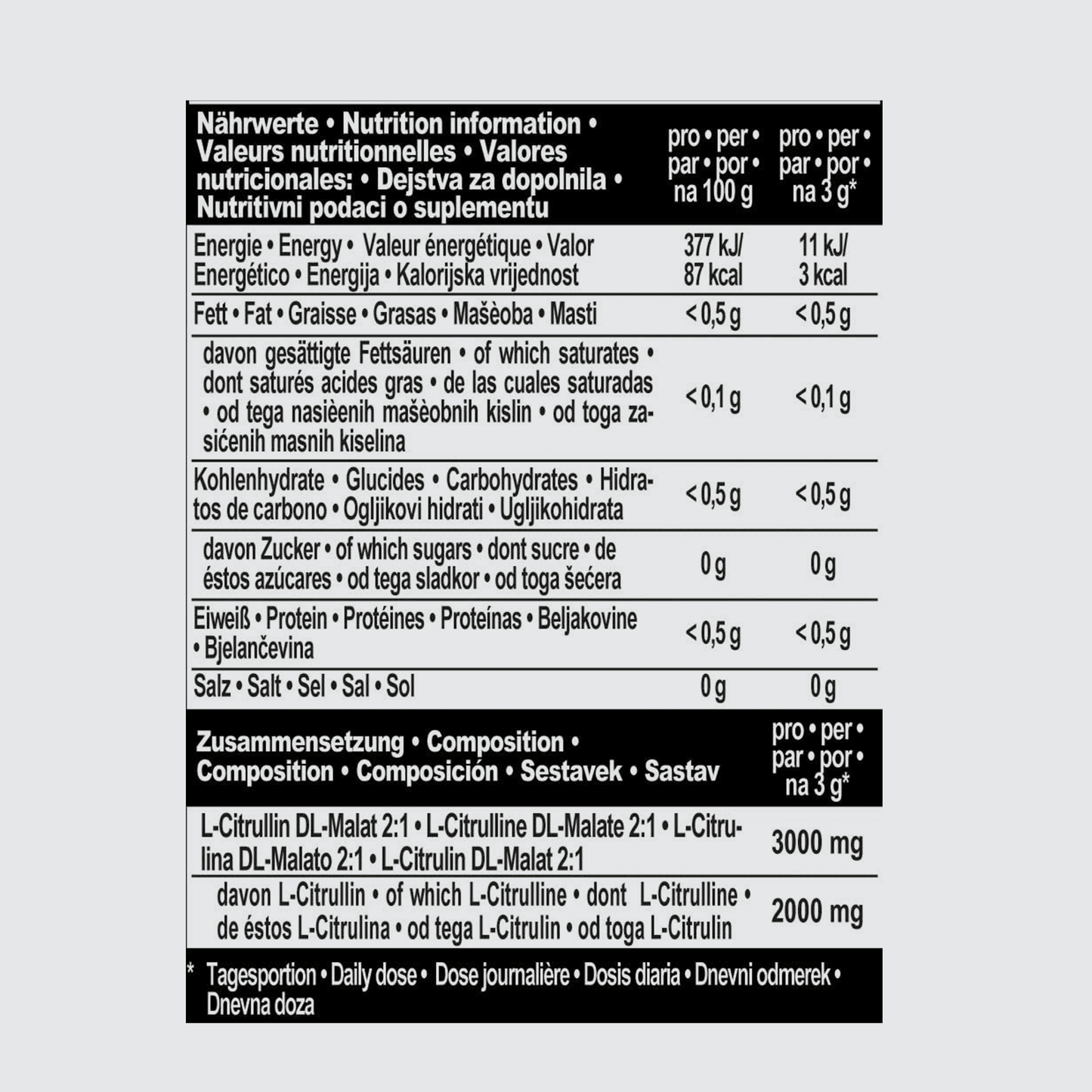 IRONMAXX Citrullin-Malat 2:1 Powder | 300 g - QIMIA NUTRITION