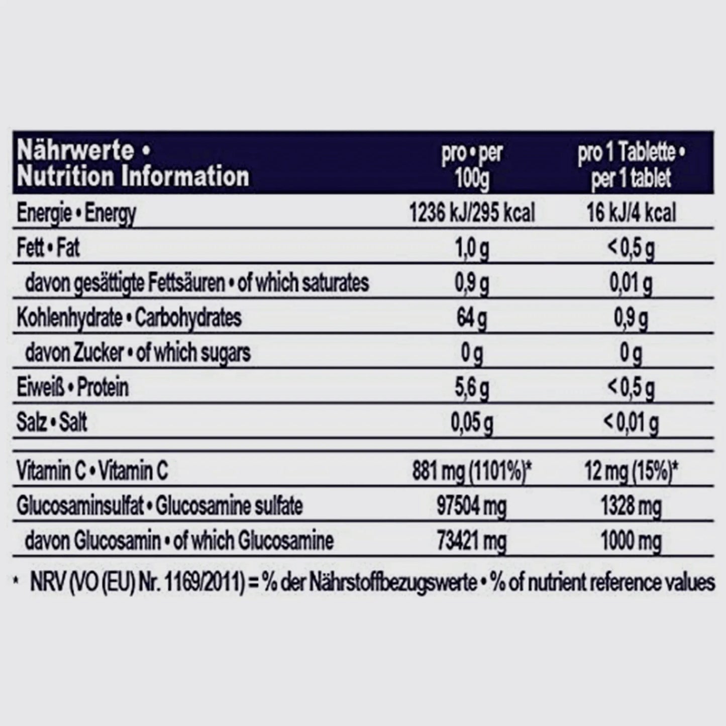 Glucosamine + Vitamin C Cartilage Care | 90Caps - Qimia Nutrition