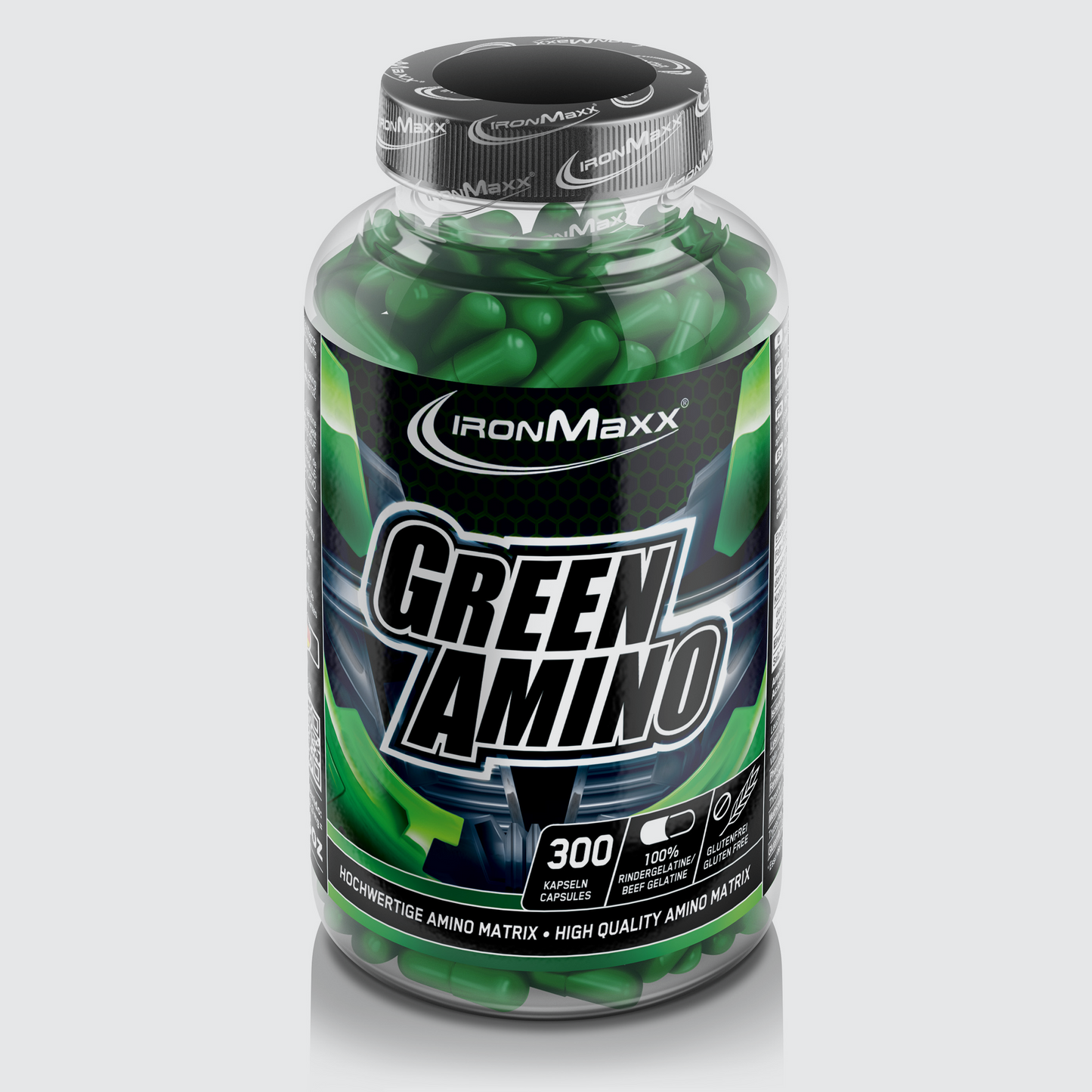IRONMAXX Green Amino Capsule | 300 Caps by IRONMAXX - Premium AMINO ACIDS available at Qimia Nutrition UAE