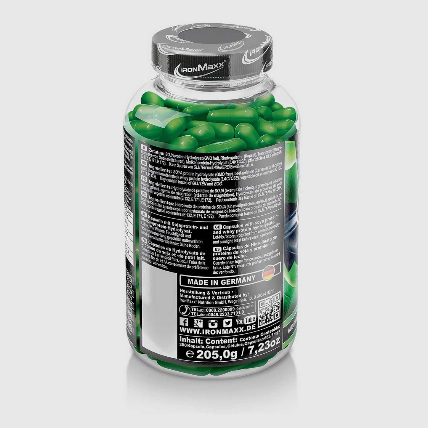 IRONMAXX Green Amino Capsule | 300 Caps by IRONMAXX - Premium AMINO ACIDS available at Qimia Nutrition UAE