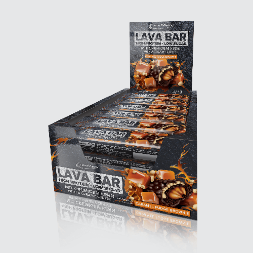 IRONMAXX Lava Protein Bar | 18 x 40g | Multiple Flavours, Creamy Core, High Protein, Low Sugar - QIMIA NUTRITION