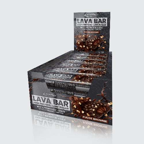 IRONMAXX Lava Protein Bar | 18 x 40g | Multiple Flavours, Creamy Core, High Protein, Low Sugar - QIMIA NUTRITION