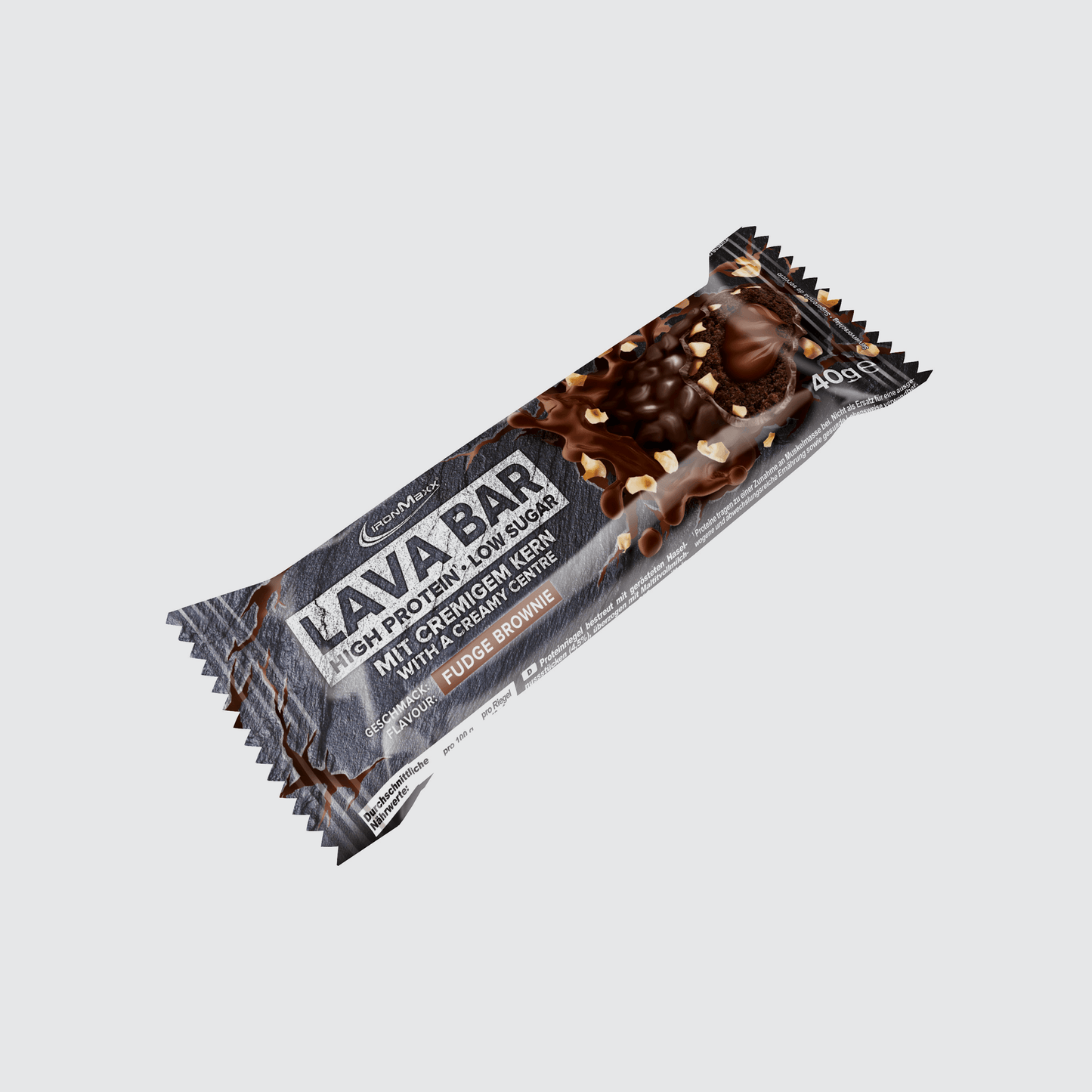 IRONMAXX Lava Protein Bar | 18 x 40g | Multiple Flavours, Creamy Core, High Protein, Low Sugar - QIMIA NUTRITION