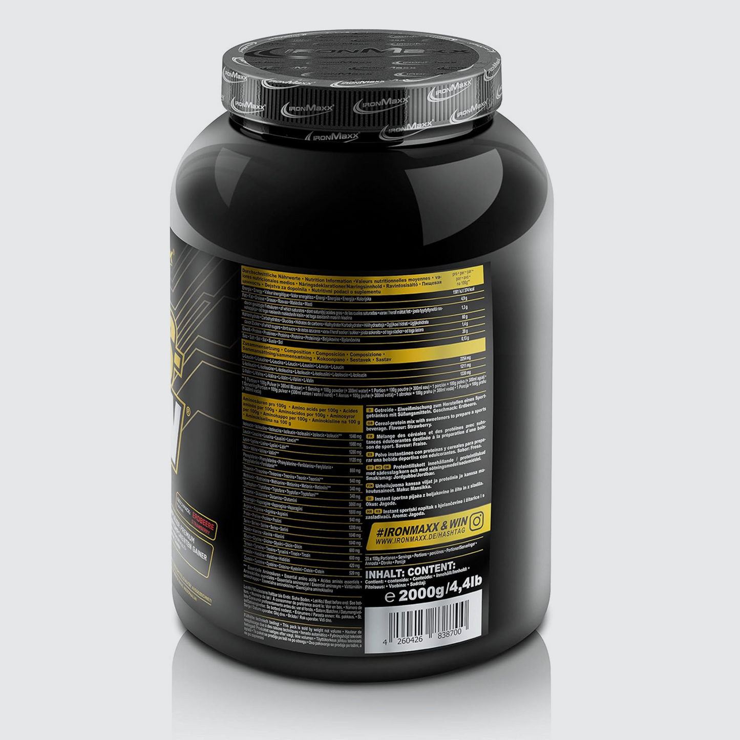 IRONMAXX Masstodon | 2000g can by IRONMAXX - Premium WEIGHT GAINERS available at Qimia Nutrition UAE