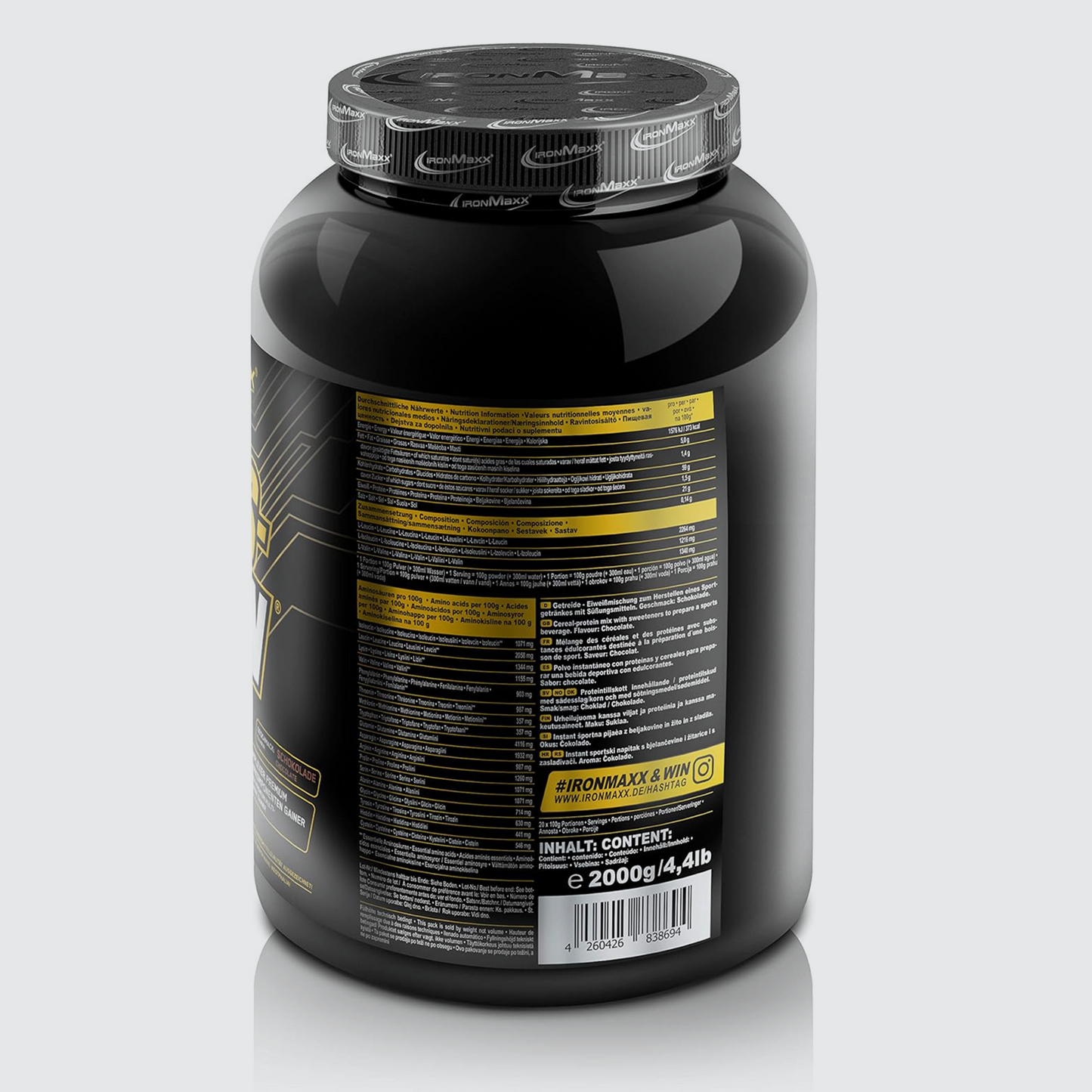 IRONMAXX Masstodon | 2000g can by IRONMAXX - Premium WEIGHT GAINERS available at Qimia Nutrition UAE