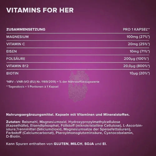 Vitamins for Her | 150caps - Qimia Nutrition