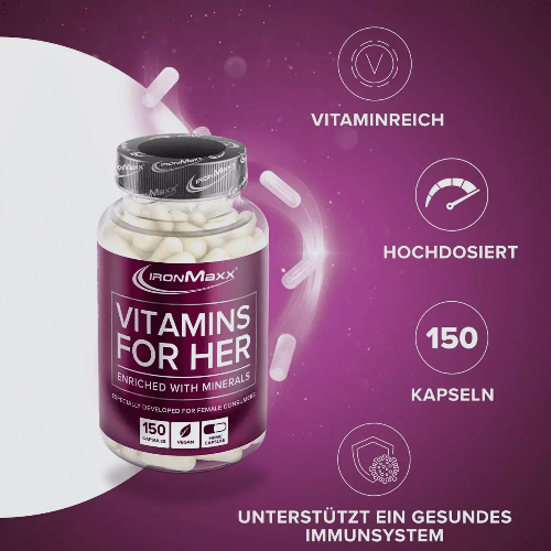 IRONMAXX Vitamins for Her | 150 caps - QIMIA NUTRITION
