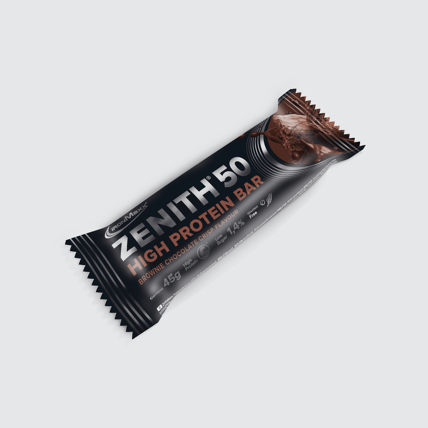 IRONMAXX ZENITH 50 Protein Bar 45g | 50% Protein, Low Sugar - QIMIA NUTRITION