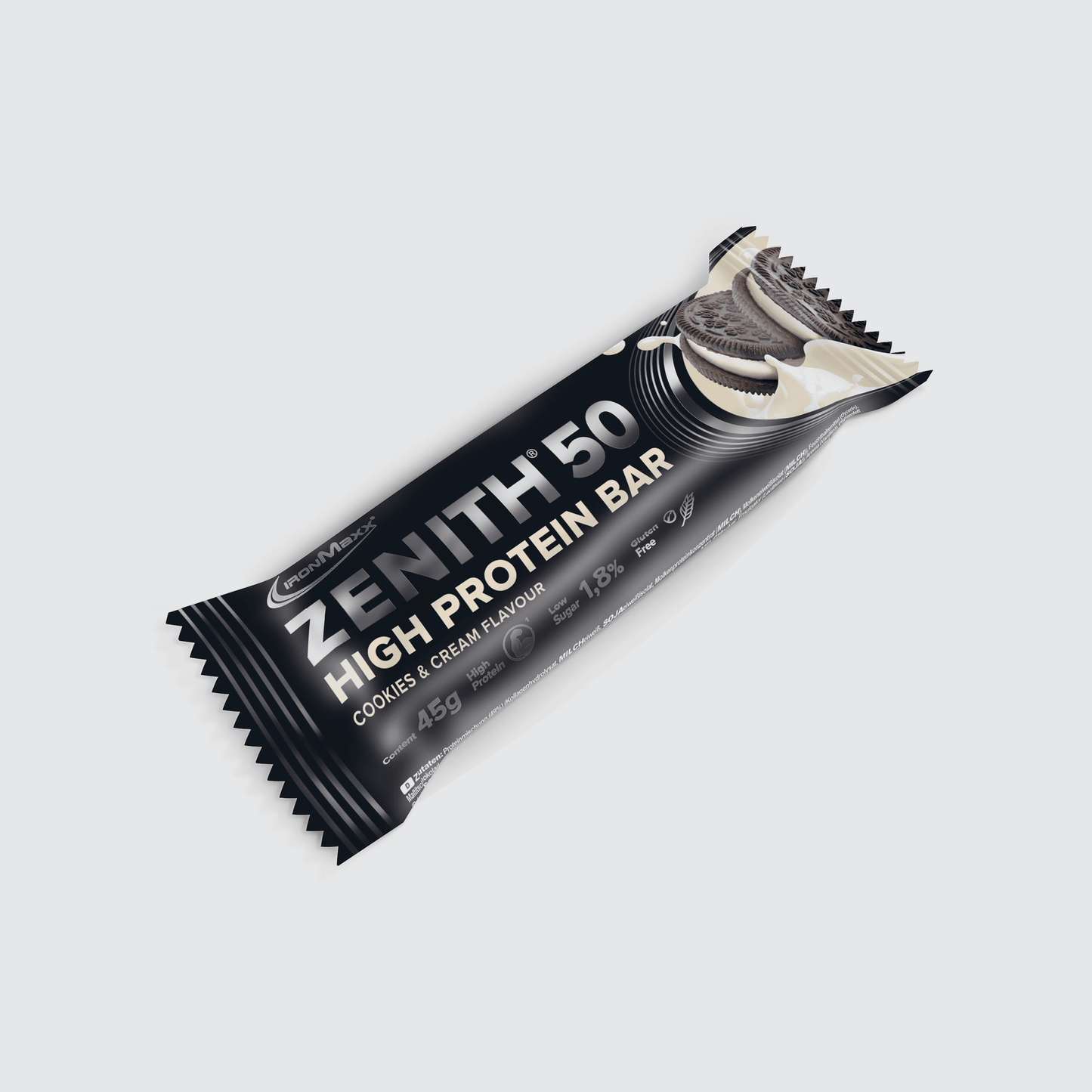 IRONMAXX ZENITH 50 Protein Bar 45g | 50% Protein, Low Sugar - QIMIA NUTRITION