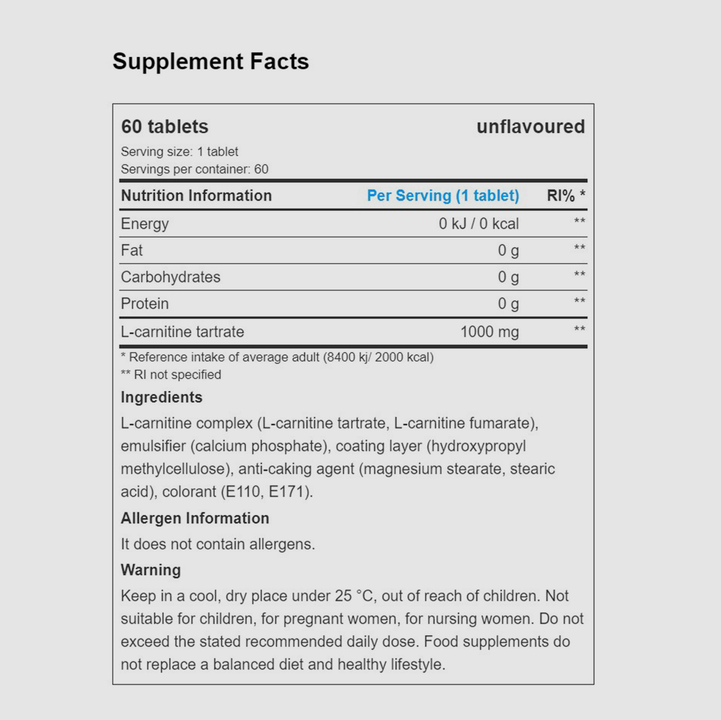 L-Carnitine 1000 MG | tablets