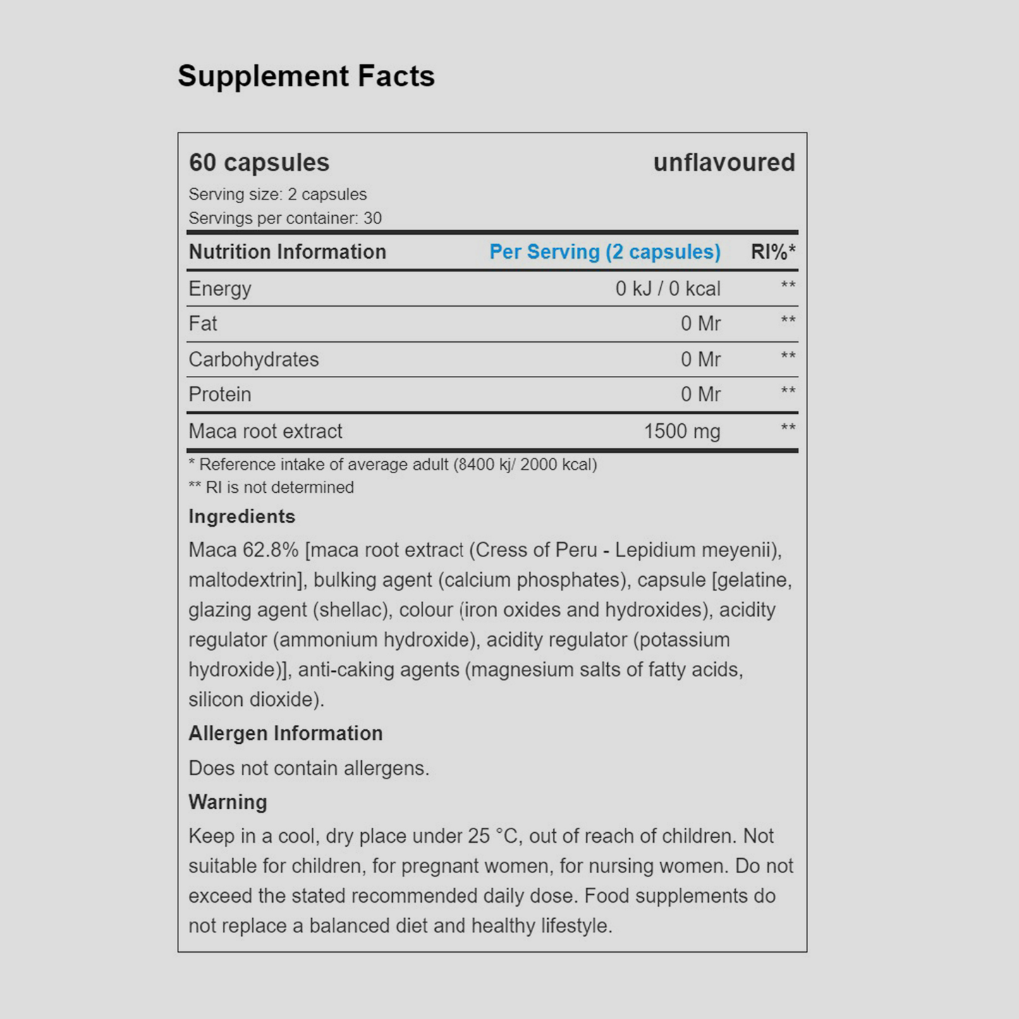 Maca | mega capsules