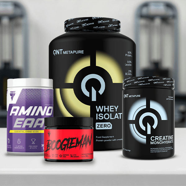 QIMIA NUTRITION Muscle Builder Bundle | Whey Isolate, Creatine, Amino EAA, Boogieman Pre-Workout - QIMIA NUTRITION