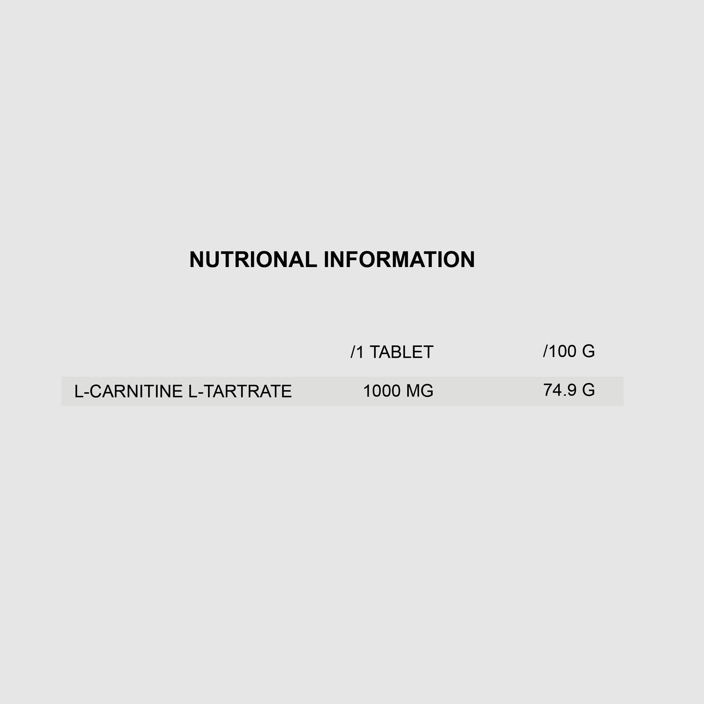 Maxi L-Carnitine 1000 mg | 90 Tablets - Qimia Nutrition