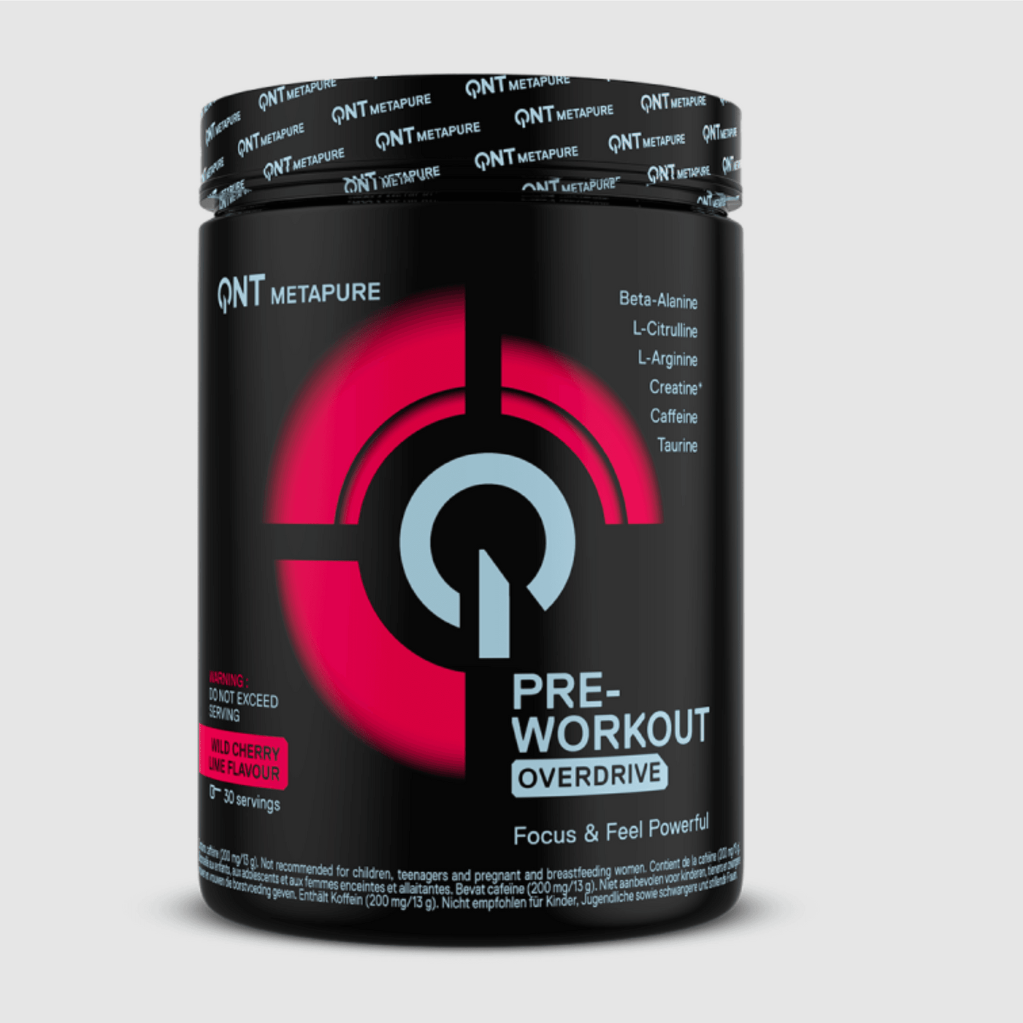 QNT PRE WORKOUT OVERDRIVE | 390g | Multiple Flavors, High-Impact Energy & Pump Powder - QIMIA NUTRITION